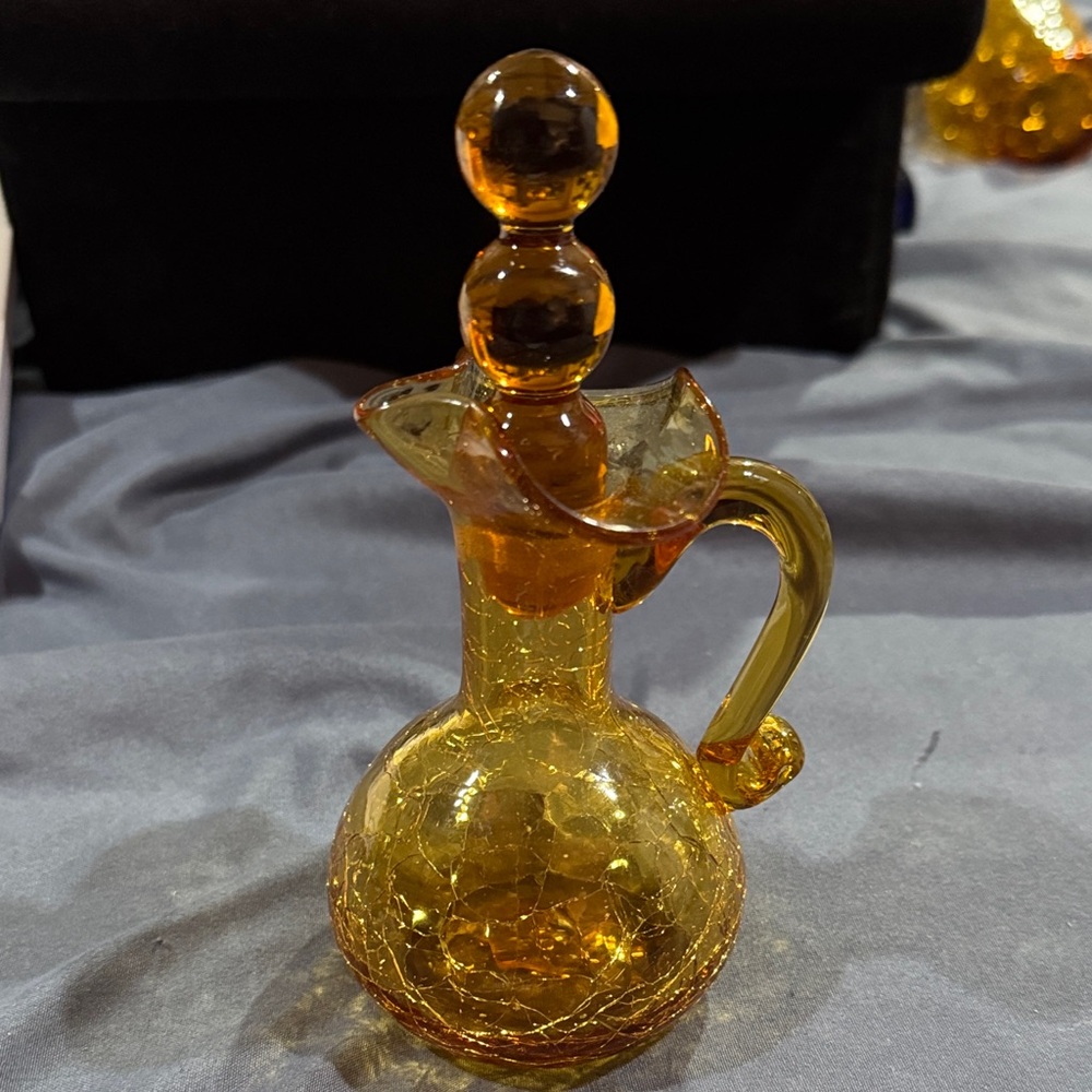 Vintage cruet blenko crackle pitcher - Picture 6 of 6